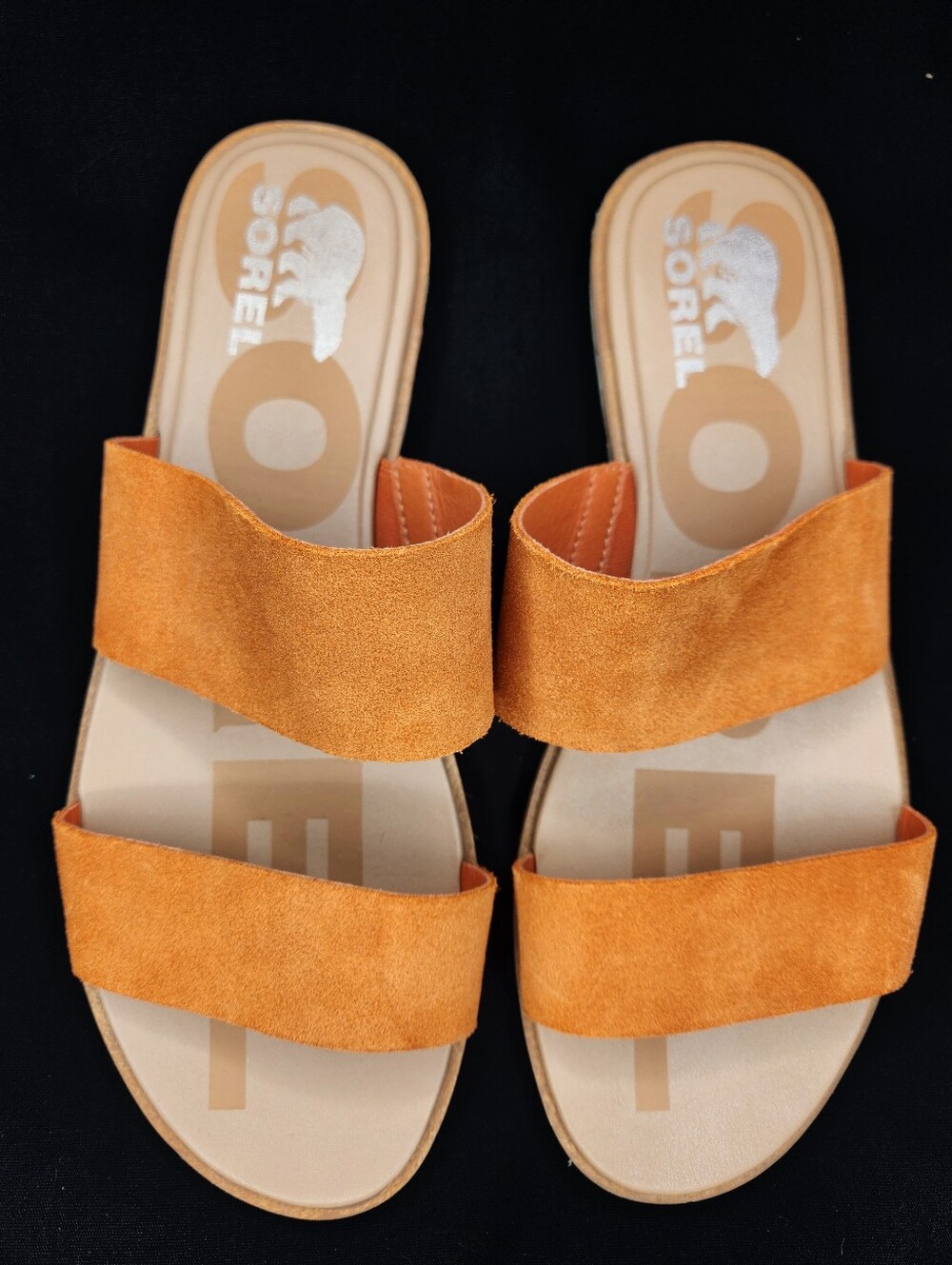 Sorel Ella ll Desert And Chalk Suede Sandal Womans 10 - Picture 7 of 10